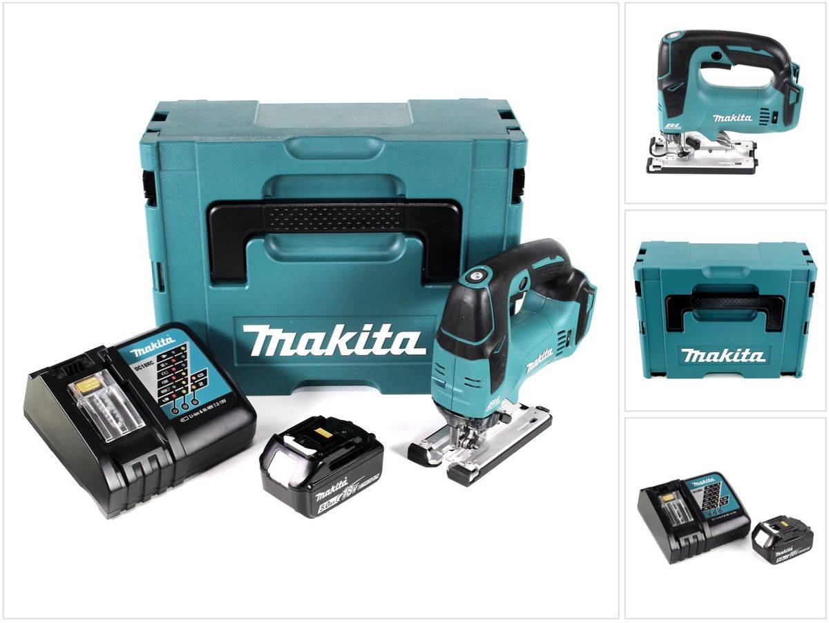 Makita DJV 182 RT1J Akku Pendelhubstichsäge 18V Brushless + 1x Akku 5,0Ah + Ladegerät + Makpac