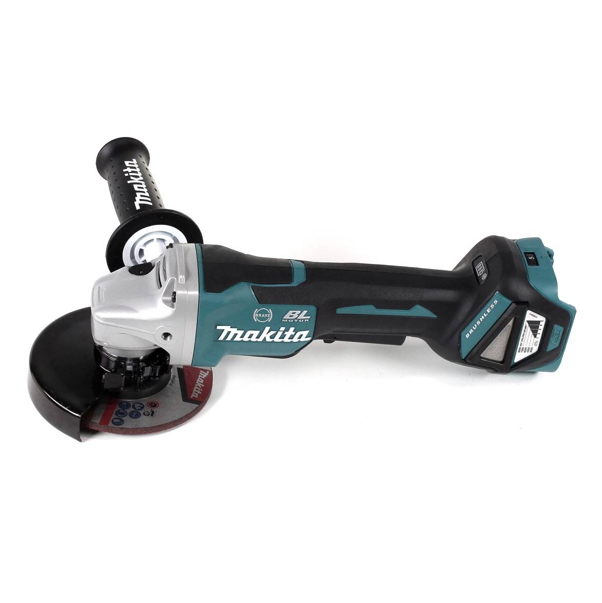 Makita DGA 517 RG1J Akku Winkelschleifer 18 V 125 mm Brushless + 1x Akku 6,0 Ah + Ladegerät + Makpac