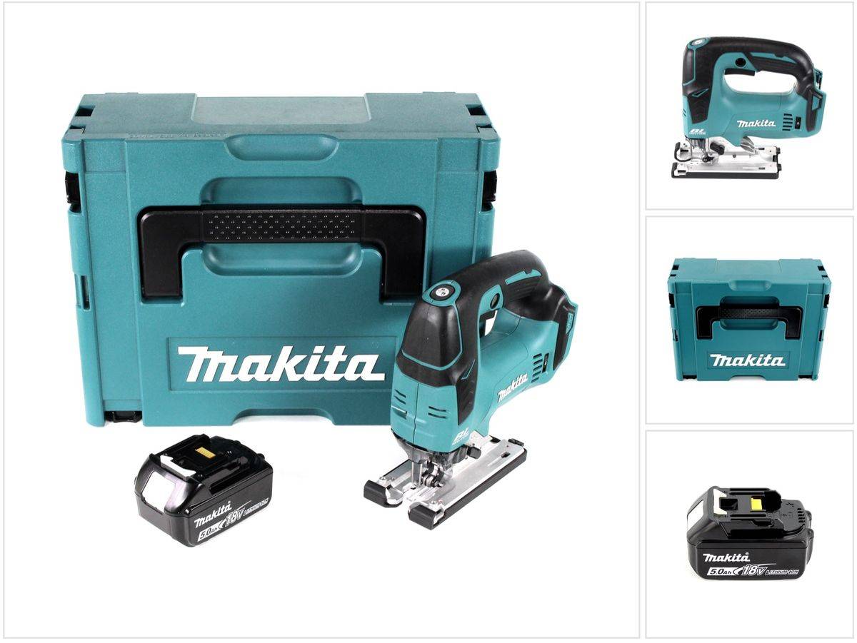 Makita DJV 182 T1J Akku Pendelhubstichsäge 18V Brushless + 1x Akku 5,0Ah + Makpac - ohne Ladegerät