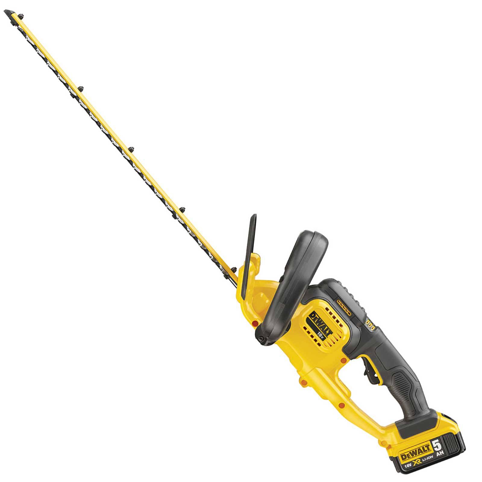 DeWALT DCM563P1-QW Akku-Heckenschere, Strauchsäge 18V / 5,0 Ah - Schwert: 55 cm