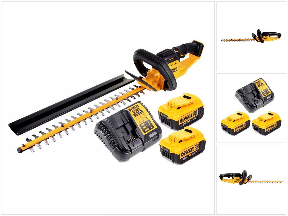 DeWalt DCM 563 M2 Akku Heckenschere 18V 55,8cm + 2x 4,0Ah Akku + Ladegerät