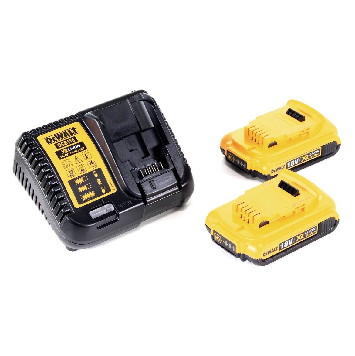 DeWalt DCN 660 D2 Akku Nagler 18V 32 - 63mm Brushless + 2x Akku 2,0Ah + Ladegerät + Koffer