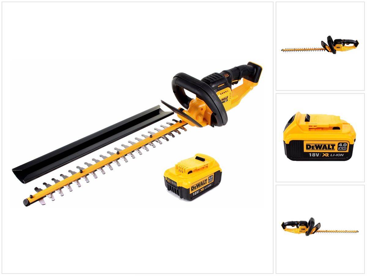 DeWalt DCM 563 PB Akku Heckenschere 18V 55,8cm + 1x 4,0Ah Akku - ohne Ladegerät
