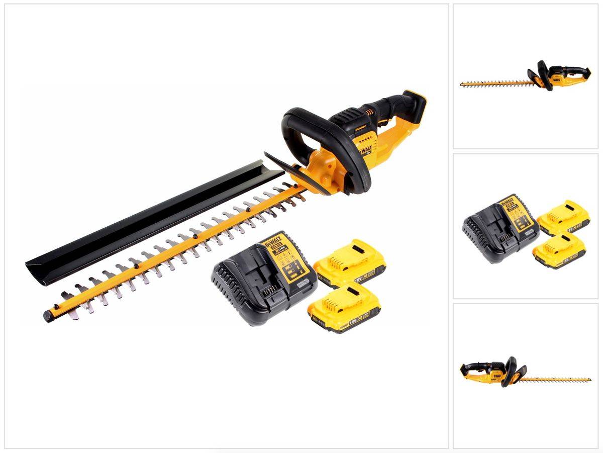 DeWalt DCM 563 D2 Akku Heckenschere 18V 55,8cm + 2x 2,0Ah Akku + Ladegerät