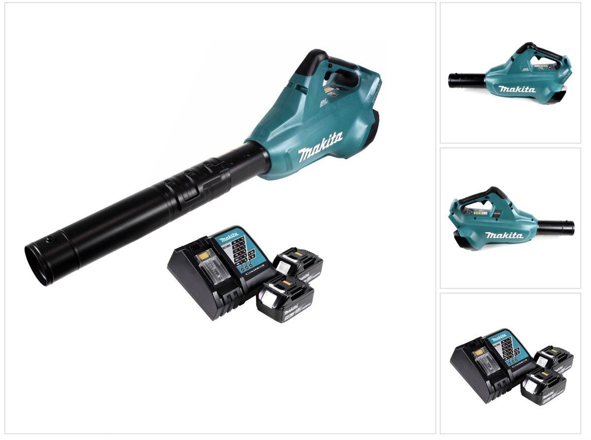 Makita DUB 362 RF Akku Laubbläser 2x18V + 2x Akku 3,0Ah + Ladegerät