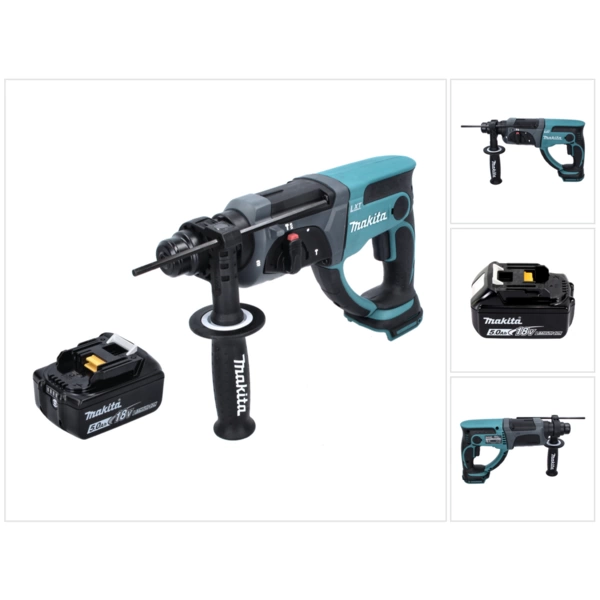 Makita DHR 202 T1 Akku Kombihammer 18 V 2,0 J SDS Plus + 1x Akku 5,0 Ah - ohne Ladegerät Makita DHR 202 T1 Akku Kombihammer 18 V 2,0 J SDS Plus + 1x Akku 5,0 Ah - ohne Ladegerät