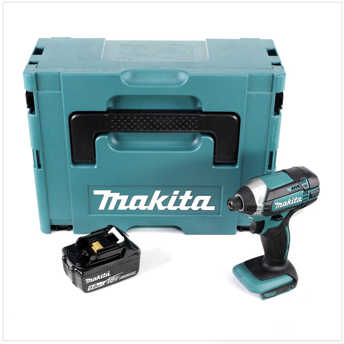 Makita DTD 152 T1J Akku Schlagschrauber 18V 165 Nm + 1x Akku 5,0Ah im Makpac 2 - ohne Ladegerät