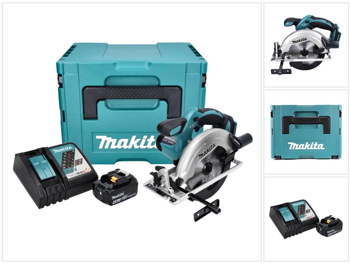 Makita DSS 611 RM1J Akku Handkreissäge 18 V 165 mm + 1x Akku 4,0 Ah + Ladegerät + Makpac