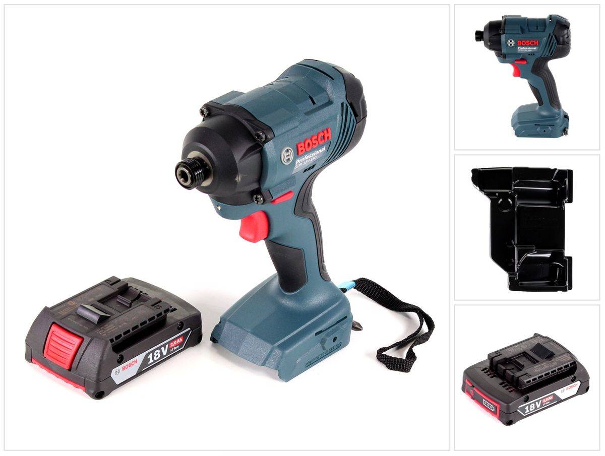 Bosch GDR 18V-160 Akku Drehschlagschrauber 18V 1/4" 160Nm + 1x Akku 2,0Ah - ohne Ladegerät