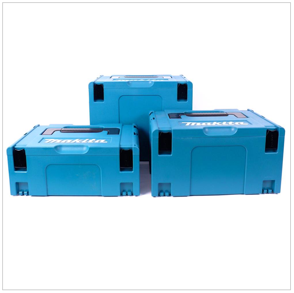 Makita Makpac Set Gr. 2 + Gr. 3 + Gr. 4 Transportbox und Werkzeugkiste