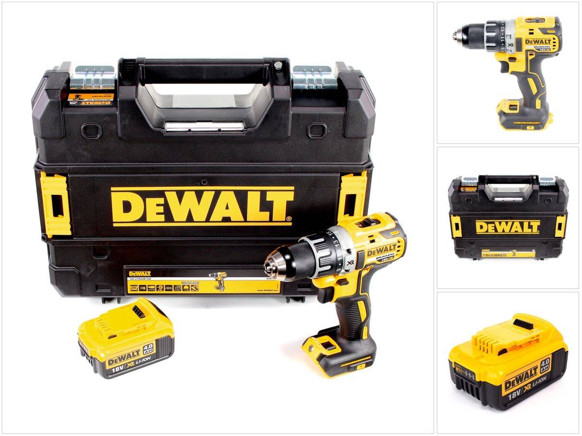 Dewalt DCD 791 NT Akku Bohrschrauber Brushless 18V 70Nm + 1x Akku 4,0 Ah in TSTAK - ohne Ladegerät