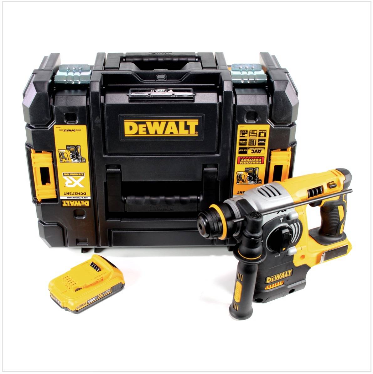 DeWalt DCH 273 NT Akku Kombihammer 18V 2,1J SDS-Plus Brushless + 1x Akku 2,0Ah + TSTAK - ohne Ladegerät
