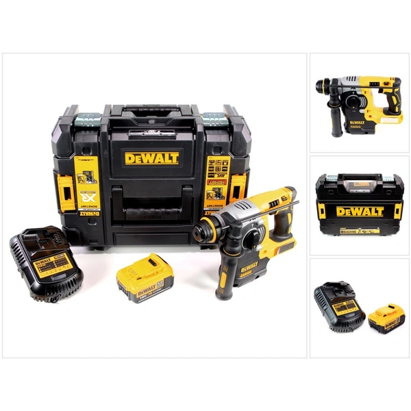 DeWalt DCH 273 M1 Akku Kombihammer 18V 2,1J SDS-Plus Brushless + 1x Akku 4,0Ah + Ladegerät + TSTAK DeWalt DCH 273 M1 Akku Kombihammer 18V 2,1J SDS-Plus Brushless + 1x Akku 4,0Ah + Ladegerät + TSTAK