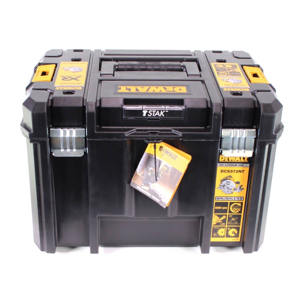 DeWalt DCS 572 M2 Akku Handkreissäge 18V 184 x 16 mm + 2x Akku 4,0Ah + Ladegerät + T-STAK