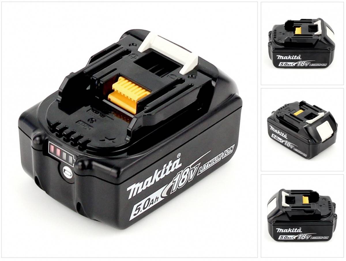 Makita BL 1850 B Li-Ion Akku 18V 5,0 Ah ( 197280-8 / 632f15-1 ) mit LED Anzeige - Nachfolger von 196672-8
