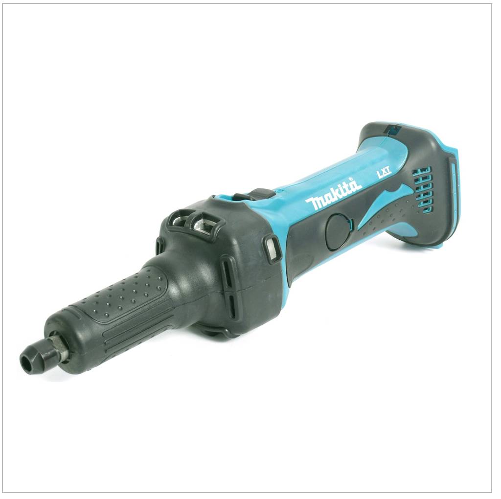 Makita DGD 800 RFJ Akku Geradschleifer 18V + 2x 3,0Ah Akku + Ladegerät + Makpac