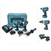 Makita DLX 2145 TJ Twin Pack 18V Akku Schlagbohrschrauber + Akku Schlagschrauber + 2x Akku 5,0Ah + Ladegerät + Makpac Makita DLX 2145 TJ Twin Pack 18V Akku Schlagbohrschrauber + Akku Schlagschrauber + 2x Akku 5,0Ah + Ladegerät + Makpac