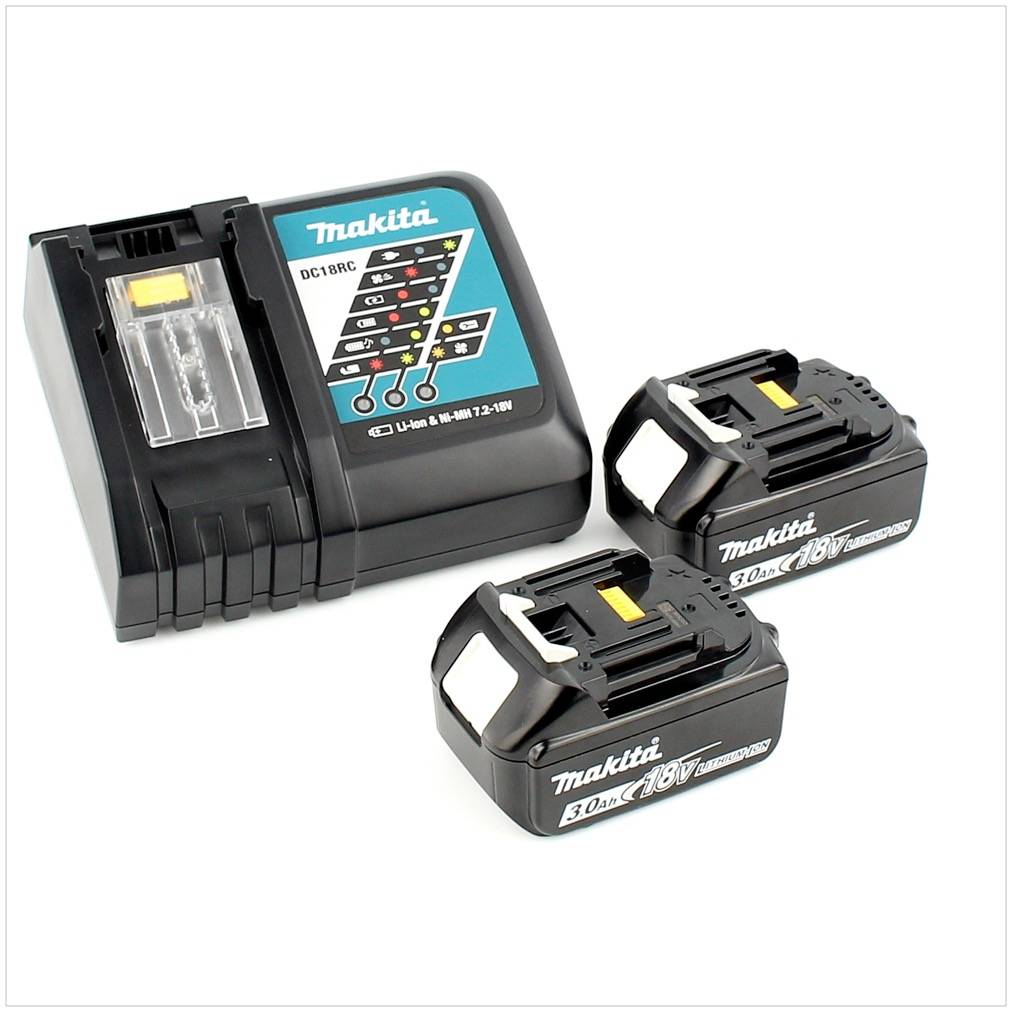 Makita DHP 482 RFWJ Akku Schlagbohrschrauber 18V 62Nm + 2x Akku 3,0Ah + Makpac