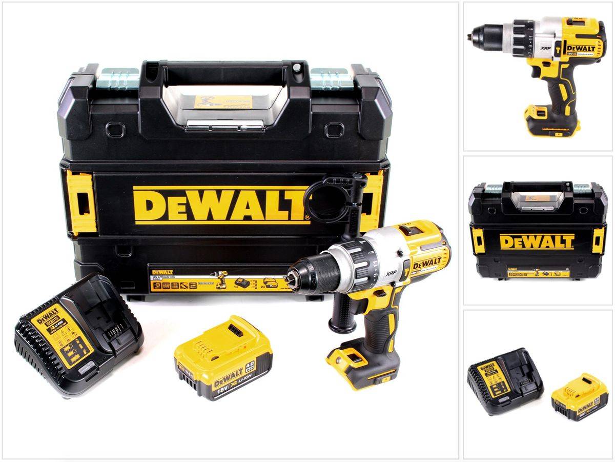 DeWalt DCD 996 M1 Akku Schlagbohrschrauber 18 V 95 Nm Brushless + 1x Akku 4,0 Ah + Ladegerät + TSTAK