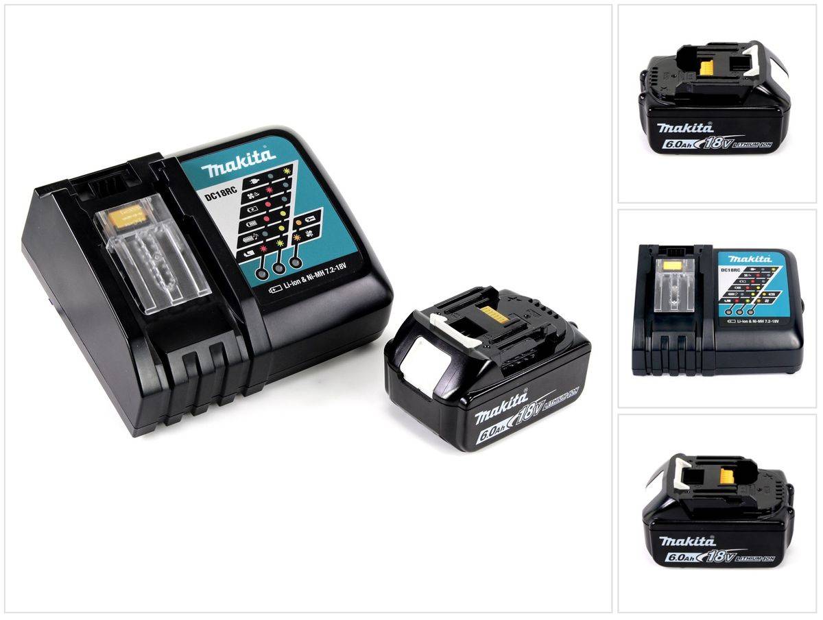 Makita Power Source Kit 18V mit 1x BL1860B Akku 6,0Ah + DC18RC Ladegerät