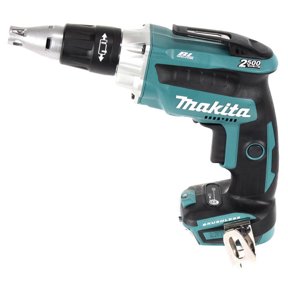 Makita DFS 250 RFJ Akku Trockenbauschrauber 18 V Brushless + 2x Akku 3,0 Ah + Ladegerät + Makpac