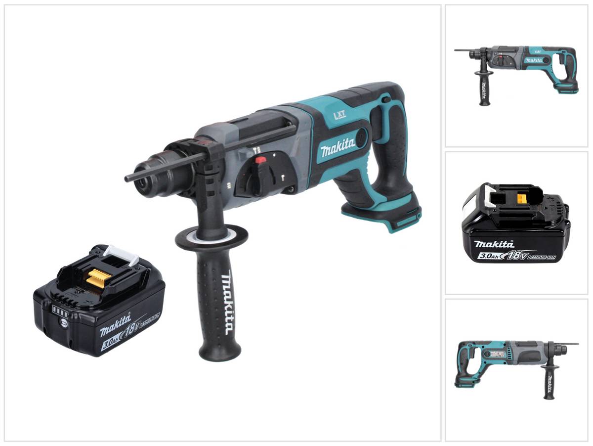 Makita DHR 241 F1 Akku Bohrhammer 18 V 2,0 J SDS plus + 1x Akku 3,0 Ah - ohne Ladegerät
