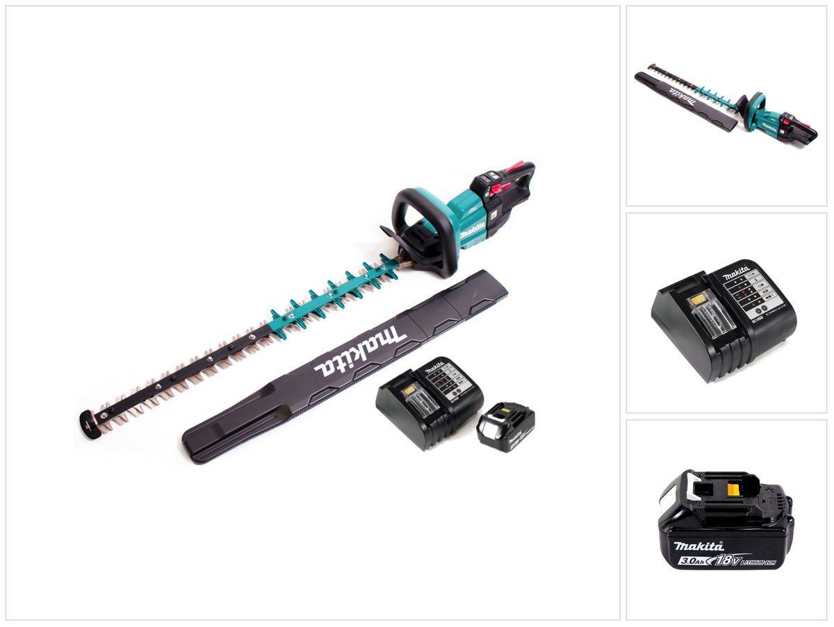 Makita DUH 751 SF1 Akku Heckenschere 18V 75 cm Brushless + 1x Akku 3,0Ah + Ladegerät