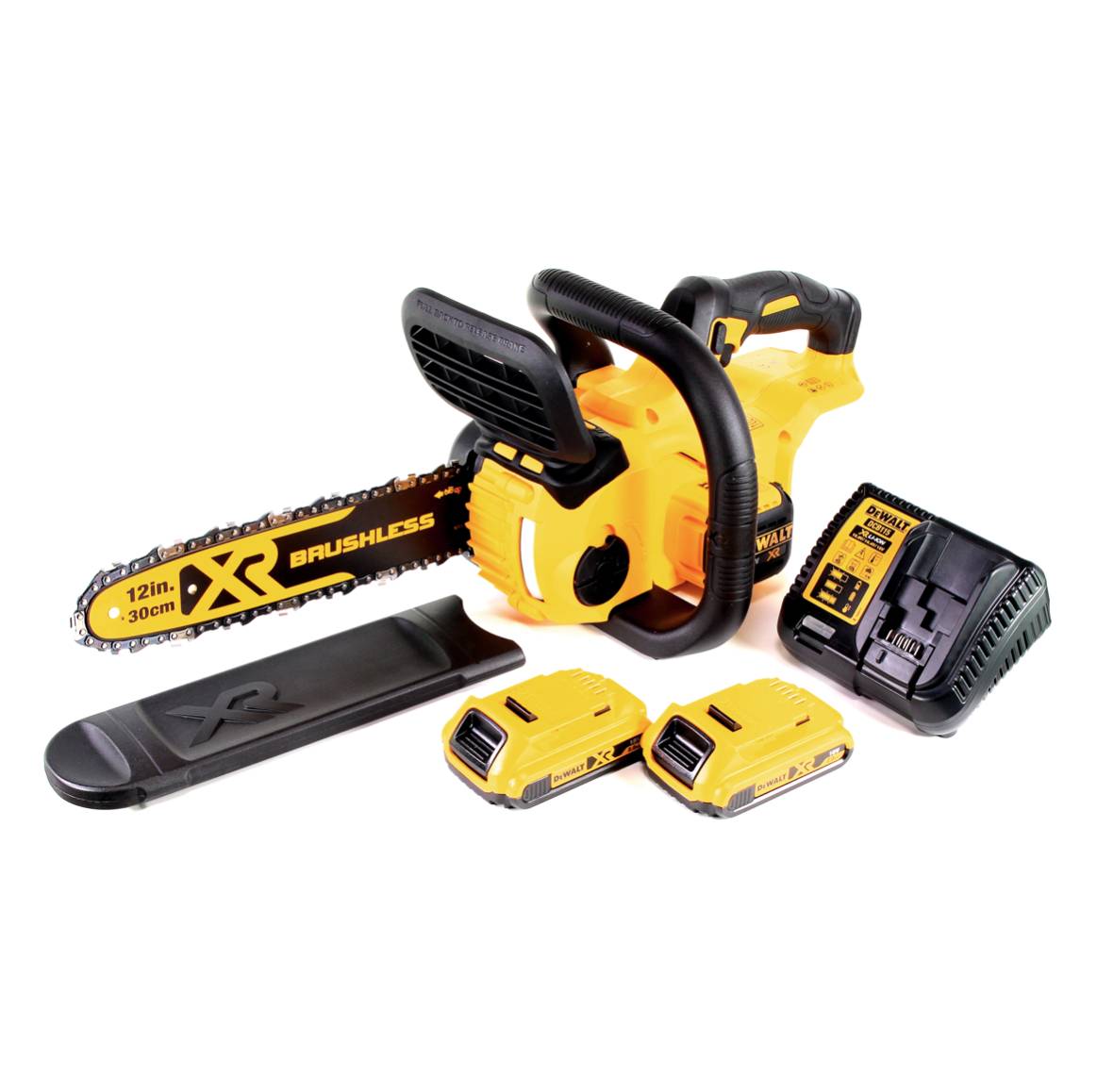 DeWalt DCM 565 D2 Akku Kettensäge 18V + 2x Akku 2,0 Ah + Ladegerät