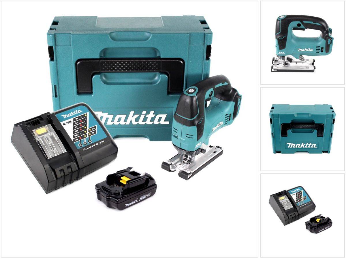 Makita DJV 182 RY1J Akku Pendelhubstichsäge 18V Brushless + 1x Akku 1,5Ah + Ladegerät + Makpac