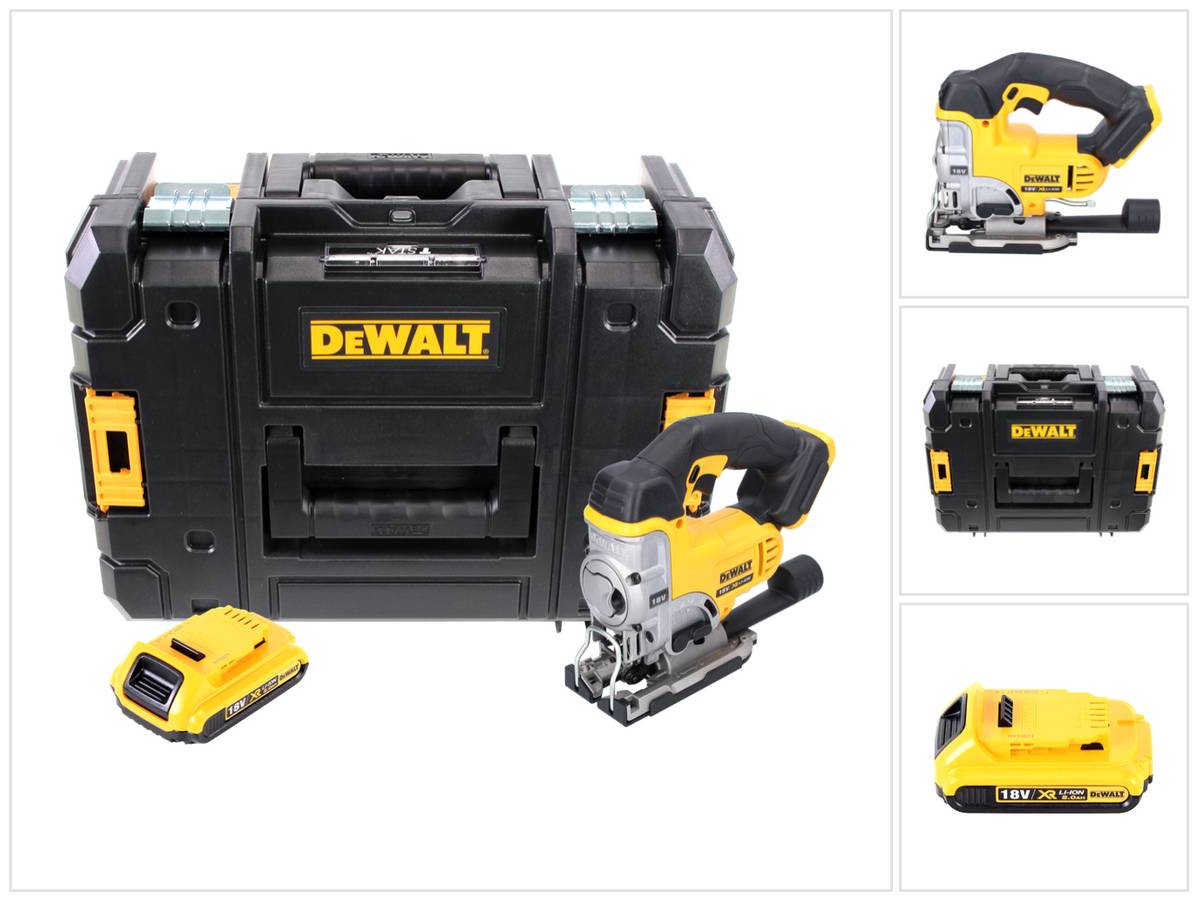 DeWalt DCS 331 NT Akku Stichsäge 18 V + 1x Akku 2,0 Ah + TSTAK - ohne Ladegerät