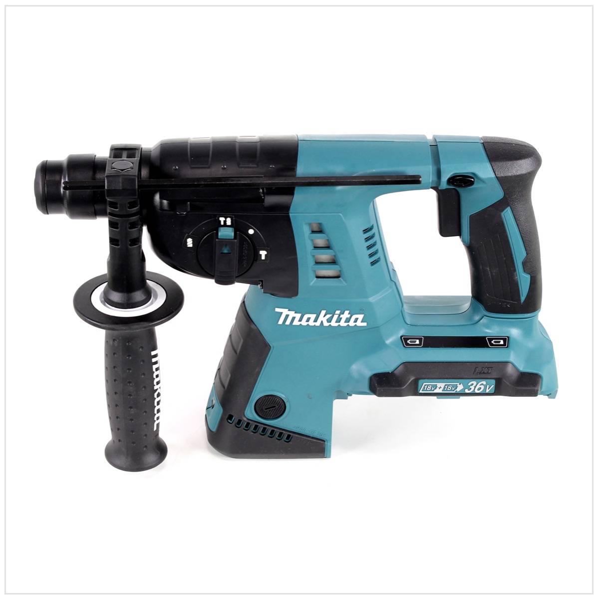 Makita DHR 263 RMJ 2x18V / 36 V SDS-Plus Akku Bohrhammer mit 2 x 4,0 Ah Akku + DC18RC Ladegerät im Makpac 4