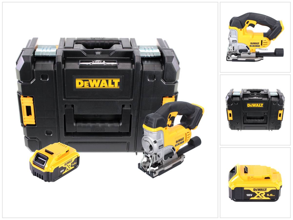 DeWalt DCS 331 NT Akku Stichsäge 18 V + 1x Akku 5,0 Ah + TSTAK - ohne Ladegerät