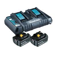 Makita DC18RD - Batterieladegerät + Batterie 2 x