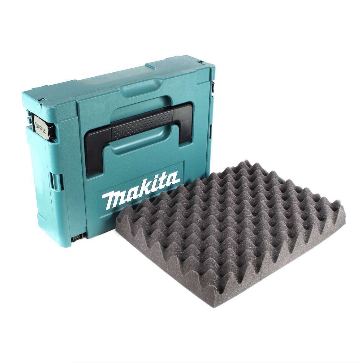 Makita MAKPAC 1 Systemkoffer - mit Universaleinlage für Makita 18 V Akku Geräte Schrauber Sägen Schleifer