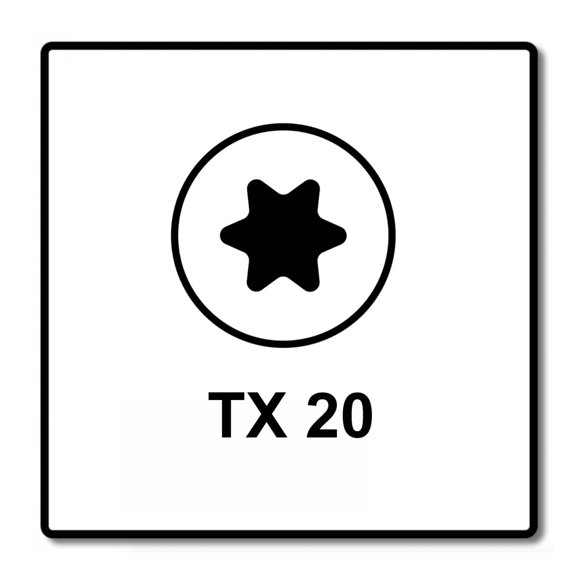 Fischer Power-Fast II FPF II Spanplattenschraube 4,5x70 mm 500 Stück ( 670277 ) Senkkopf mit Torx Teilgewinde galvanisch verzinkt, blau passiviert