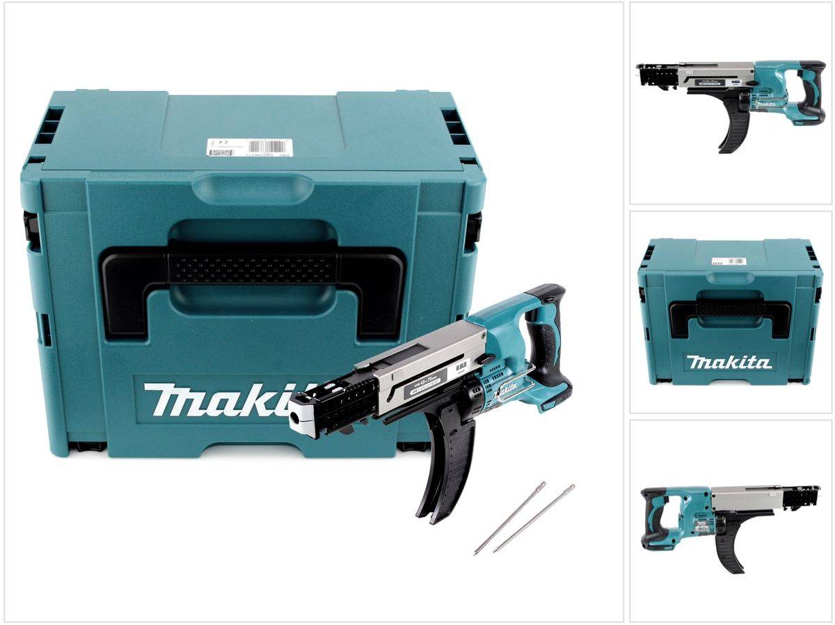 Makita DFR 750 ZJ Akku Magazinschrauber 18V 45-75mm Solo + Makpac - ohne Akku, ohne Ladegerät