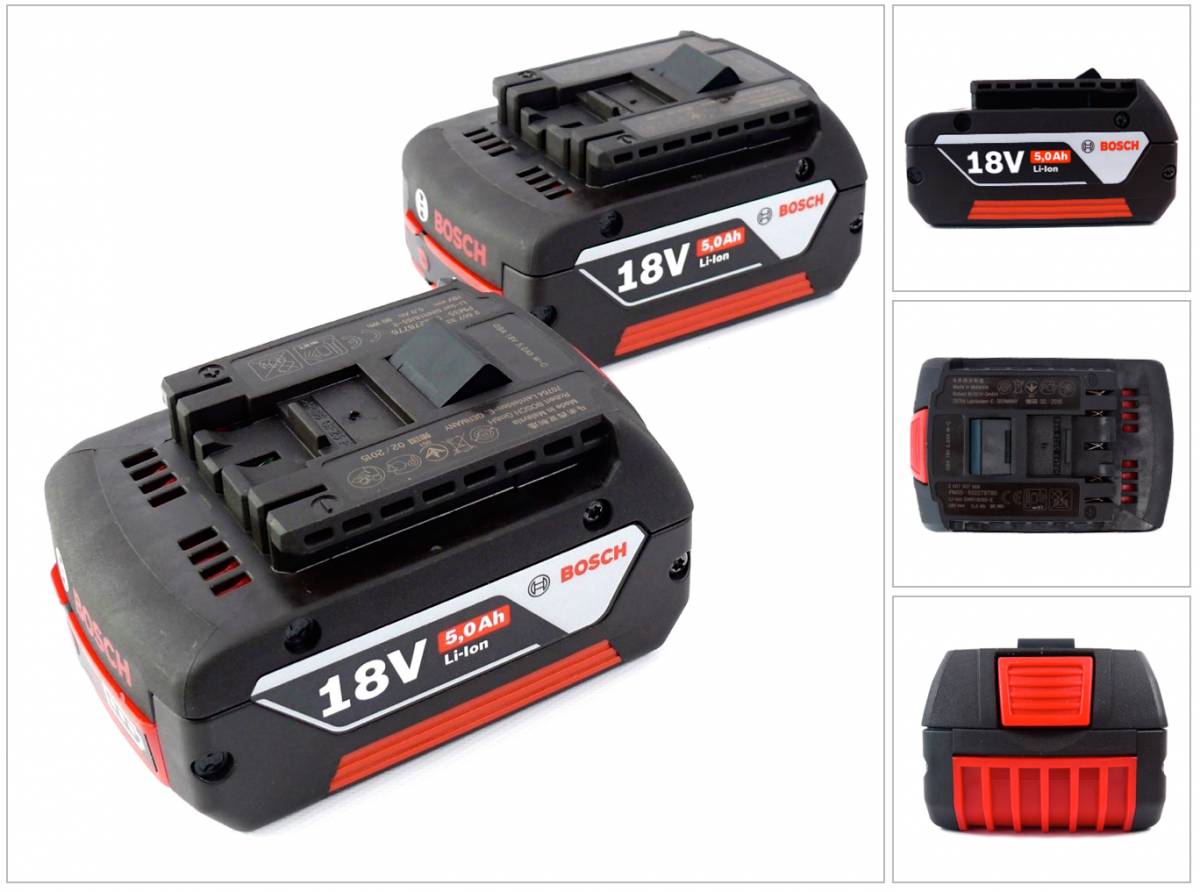 Bosch Akku Set 18 V mit 2x GBA 18 V 5,0 Ah Li-Ion Akku ( 0615990G6Z )