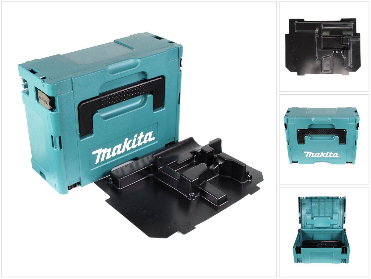 Makita MAKPAC 2 Systemkoffer - mit Einlage ( 837916-4 )für BHP / DHP / BDF / DDF / BTD / DTD