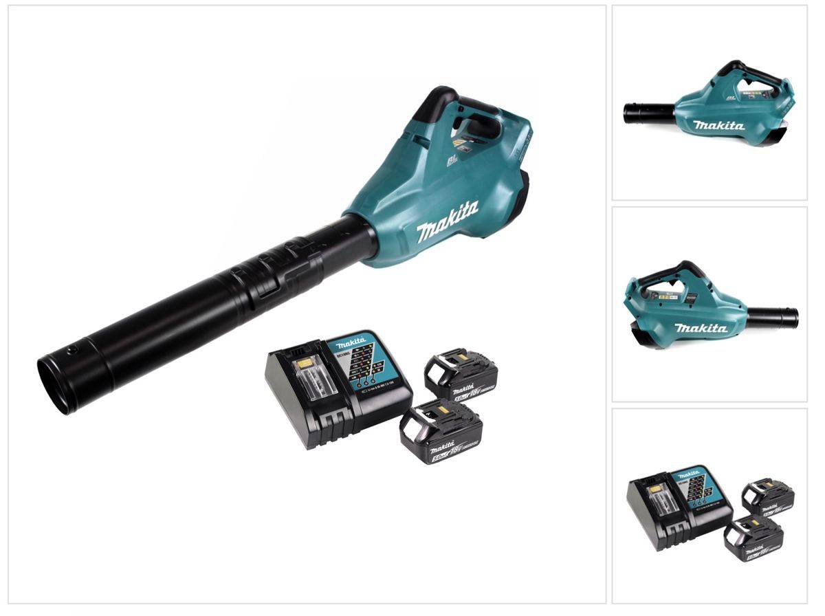 Makita DUB 362 RT Akku Laubbläser 2x18V + 2x Akku 5,0Ah + Ladegerät