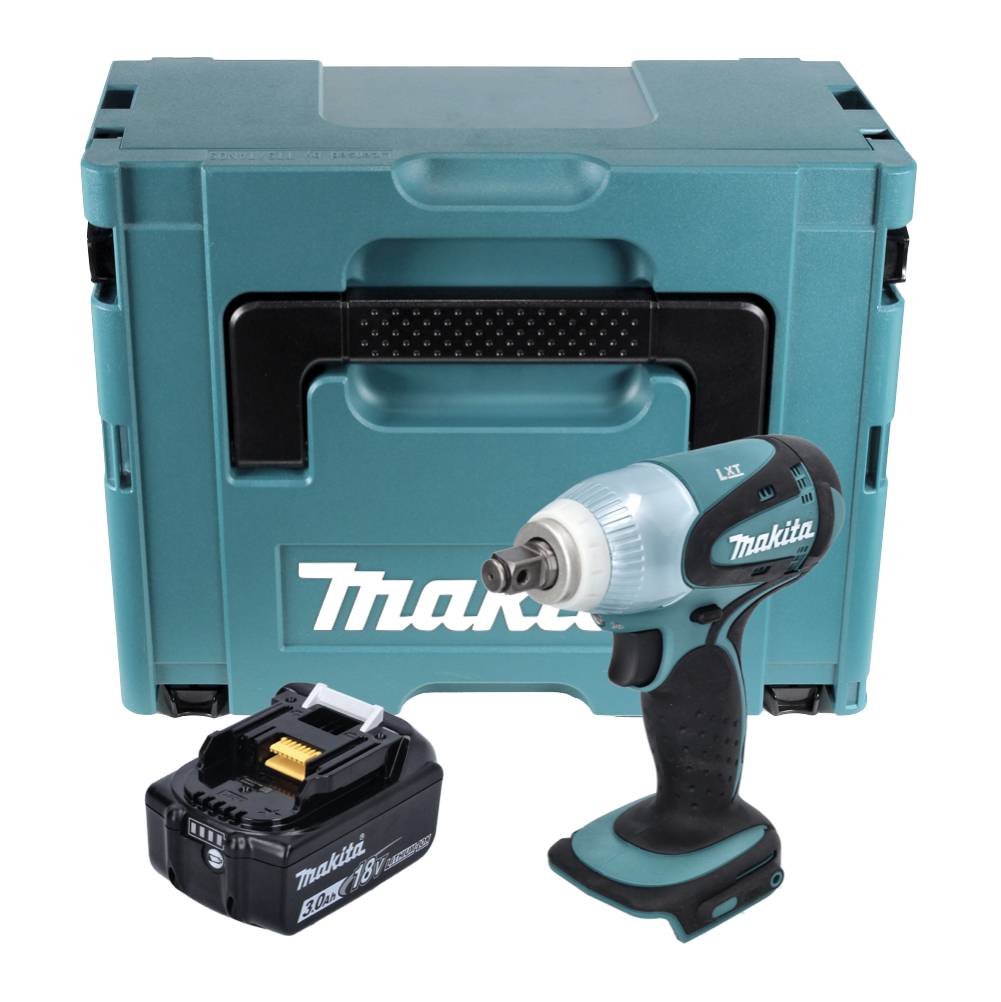 Makita DTW 251 F1J Akku Schlagschrauber 18 V 230 Nm 1/2" + 1x Akku 3,0 Ah + Makpac - ohne Ladegerät