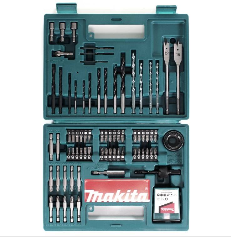 Makita B-53811 Bit & Bohrer-Set 100-teilig mit Bithalter in Kunstoffkoffer