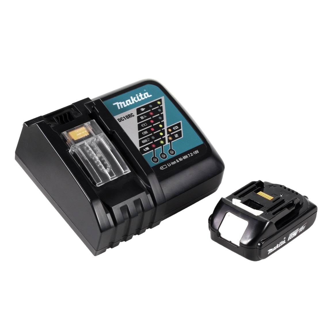 Makita DDF 459 RA1J Akku Bohrschrauber 18 V 45 Nm + 1x 2,0 Ah Akku + Ladegerät + Makpac
