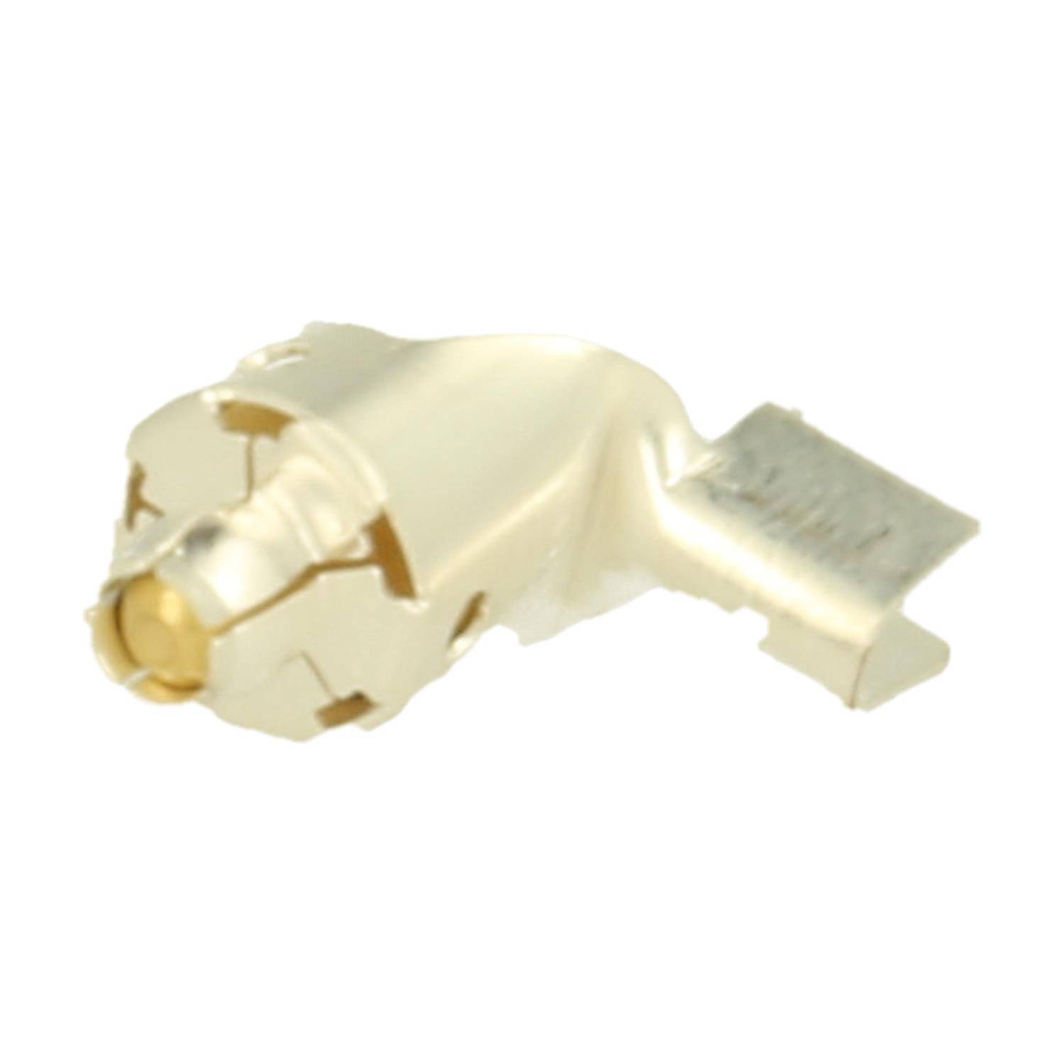 Ein vergoldeter elektronischer Stecker oder Anschluss, der häufig verwendet wird, um sichere elektrische Verbindungen in verschiedenen Geräten zu gewährleisten.