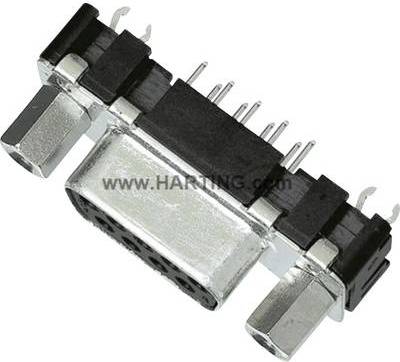 Harting CONN D-SUB RCPT 9POS VERT SOLDER - 9661516513 - 1 Stück