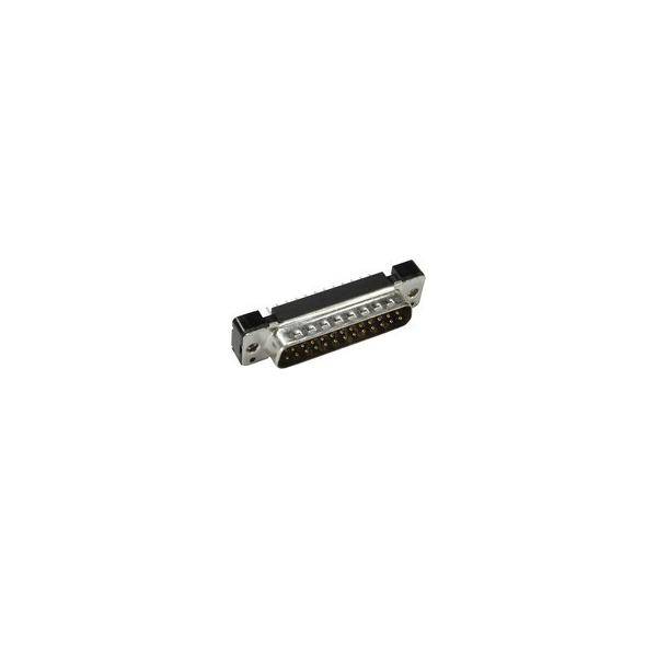 Buchse DB-25 D-Sub-Stecker auf weißem Hintergrund
