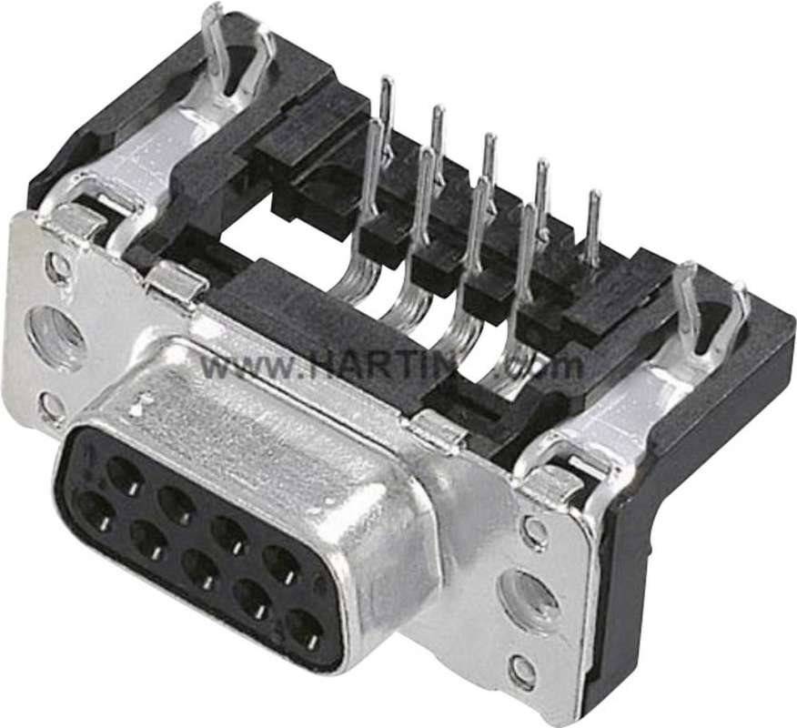 Harting CONN D-SUB RCPT 25POS R/A SOLDER - 9663526611 - 1 Stück