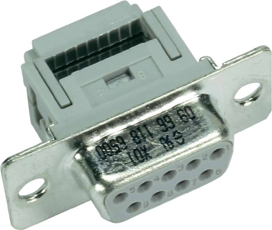 Harting D-SUB Buchsenleiste 180 ° Polzahl: 37 Schneid-Klemm 09 66 418 7500 1 St