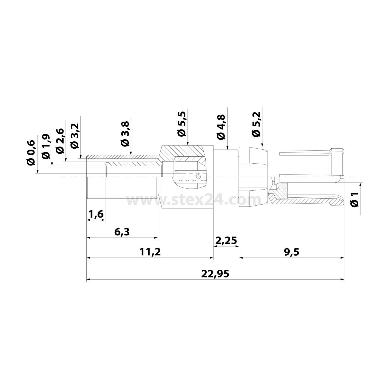 09691825140 HARTING Koaxialkontakt 50Ohm Kontaktbuchse (F) 1 Stück Werkstoff Kupferlegierung (PBFE/PBTP/PI) - 1Stück