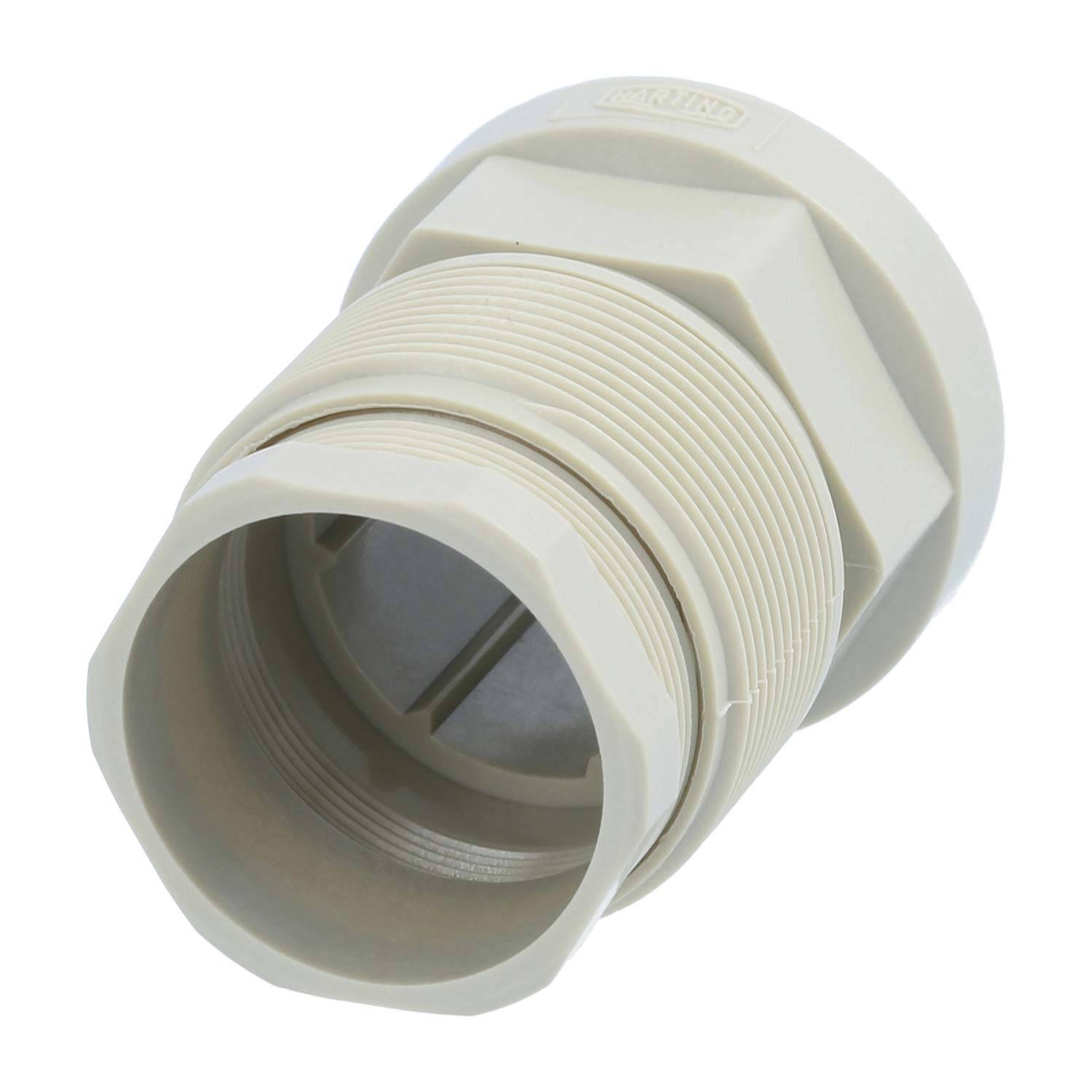 09150000101 HARTING R15 Gerätesteckverbinder gerade Stift / Buchse Vorderwand Befestigungsgewinde PG13,5x1,41 - 1Stück