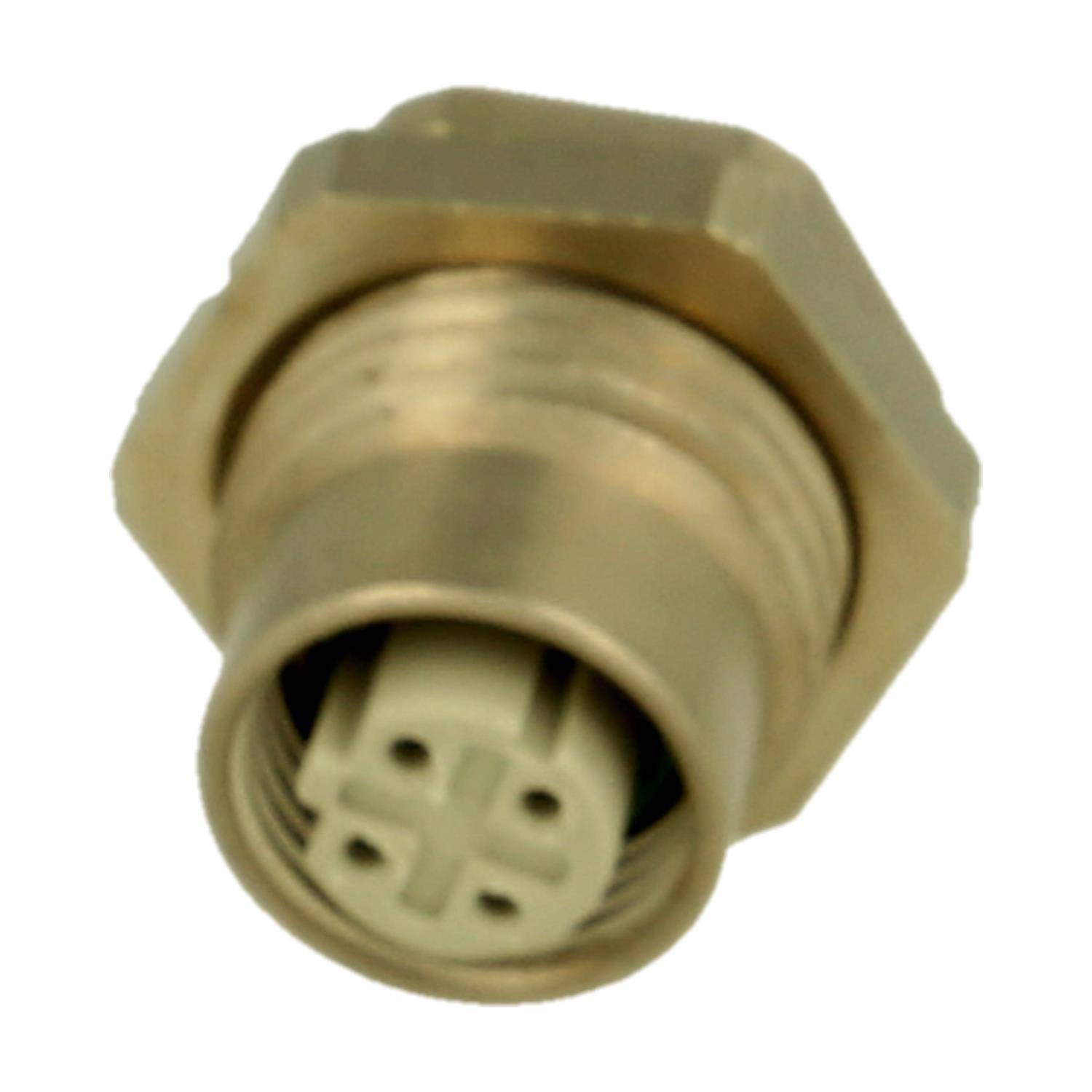 HARTING M12 Wanddurchführung Buchse D-Codiert ( Ethernet ) Lötversion - 1 Stück